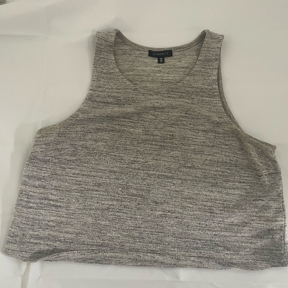 🖤 Dynamite Salt & Pepper Grey Crop Tank – Size Small 🖤 - Picture 6 of 12